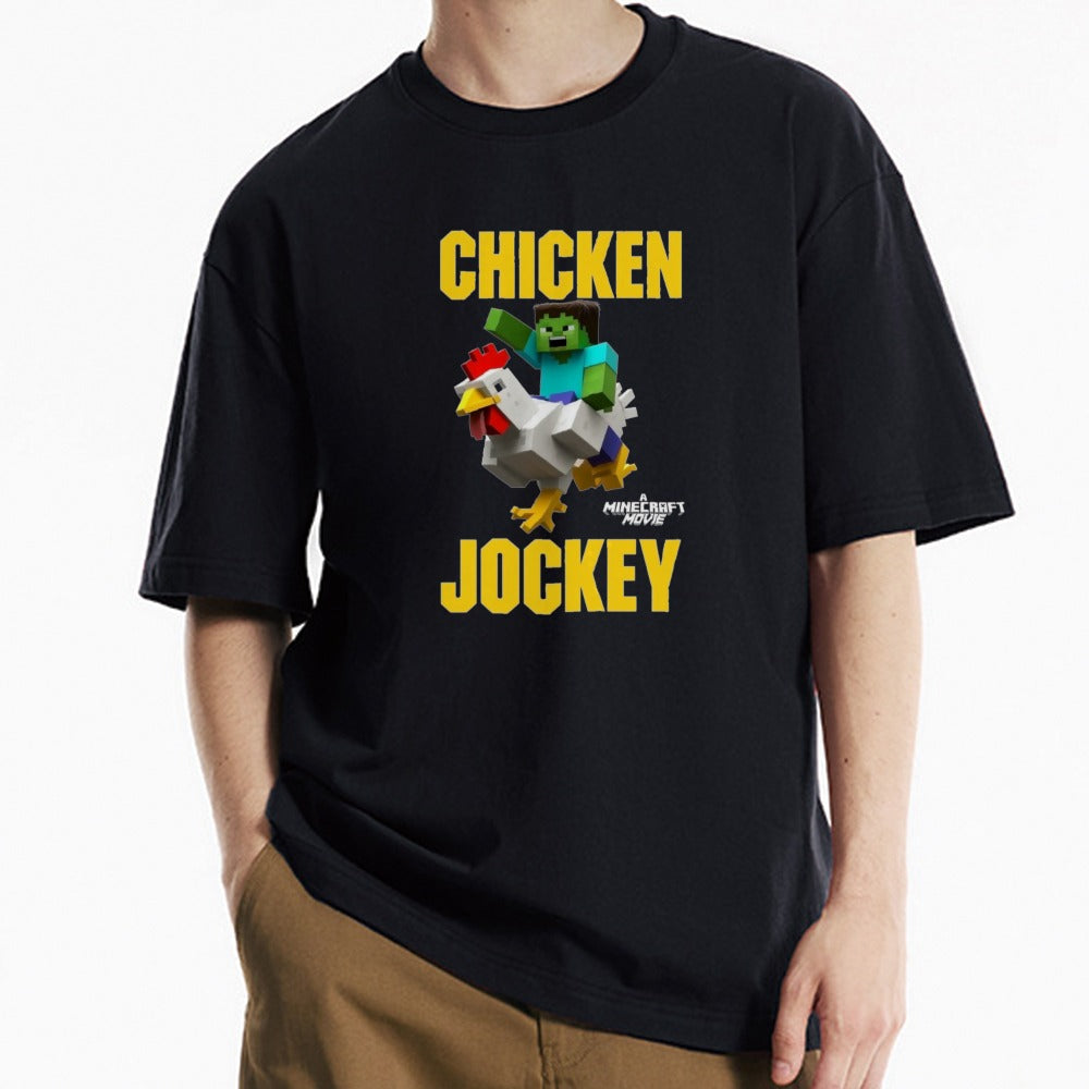 Minecraft chicken jockey T-shirt