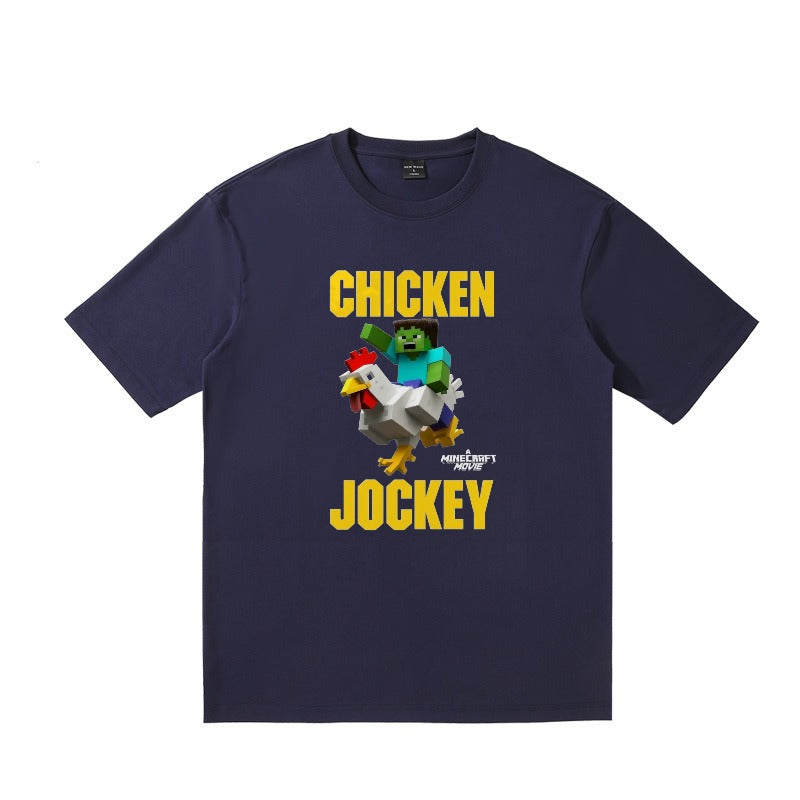 Minecraft chicken jockey T-shirt