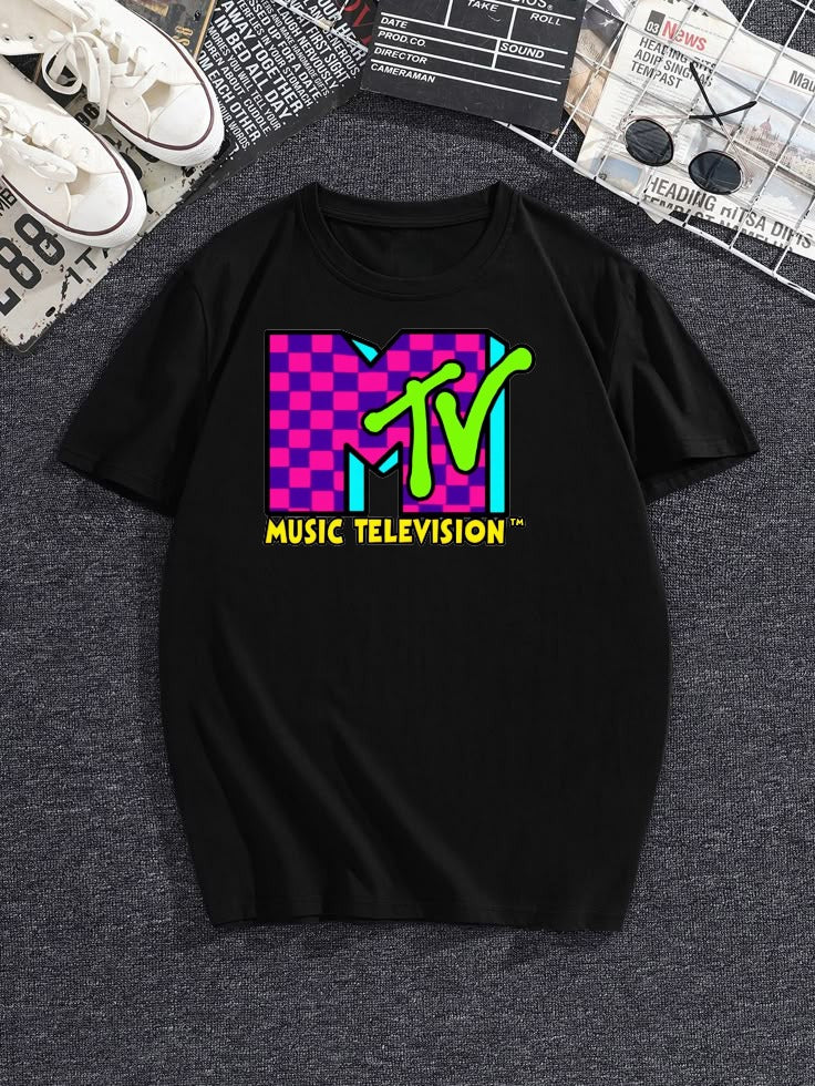 MTV logo fashion T-shirt