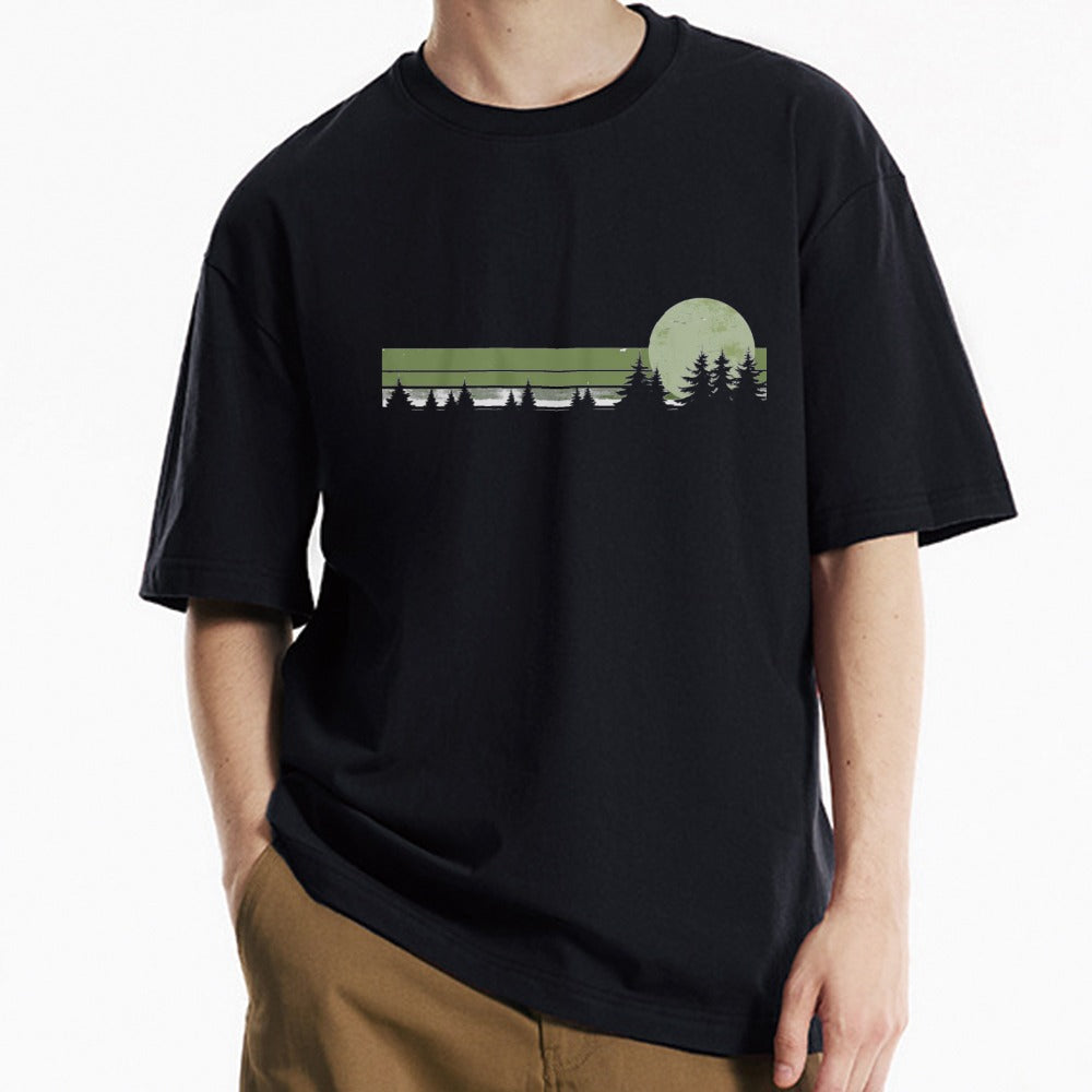 Night Forest Print T-shirt