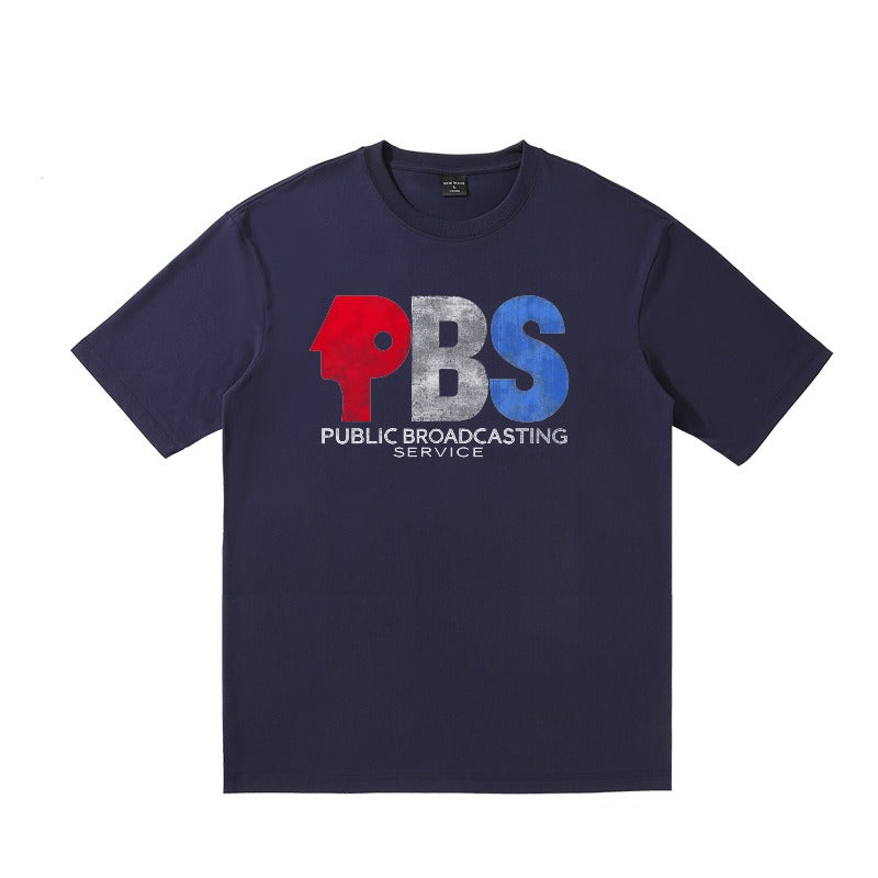 PBS Worn Letter T-Shirt