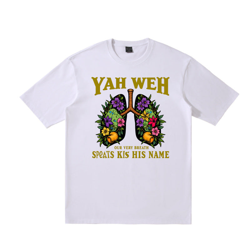 Graphic Tee Yah Weh plant Print Aesthetic Art Unisex Casual Outfit