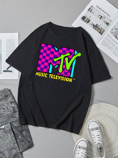 MTV logo fashion T-shirt