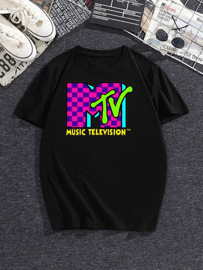 MTV logo fashion T-shirt