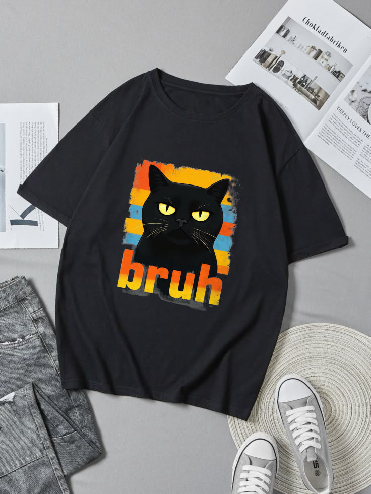 Bruh Cat short-sleeved T-shirt
