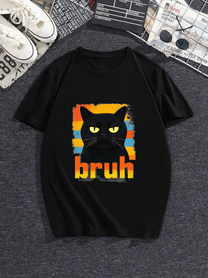 Bruh Cat short-sleeved T-shirt