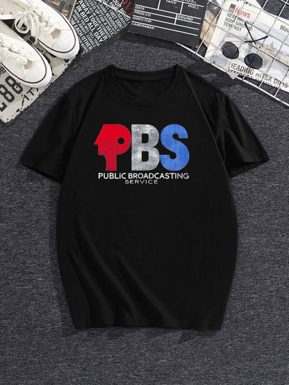 PBS Worn Letter T-Shirt