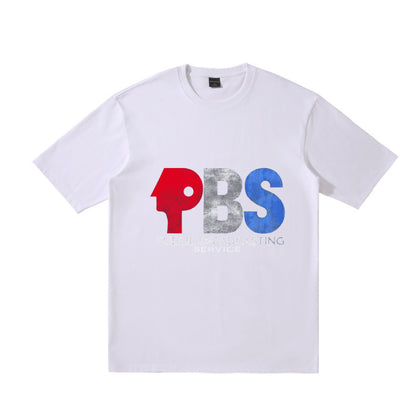 PBS Worn Letter T-Shirt