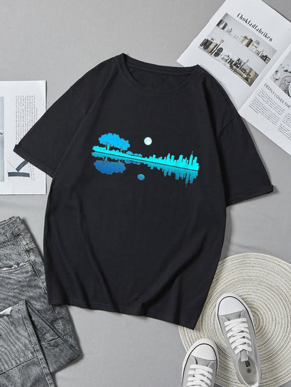 Nightscape Print T-Shirt