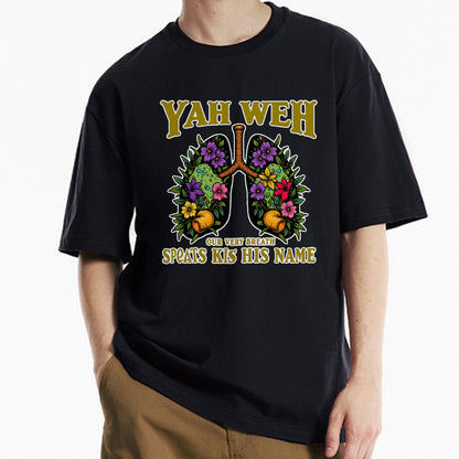 Graphic Tee Yah Weh plant Print Aesthetic Art Unisex Casual Outfit